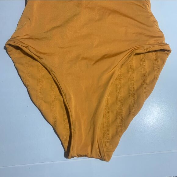 Onia Jenna One Piece Swimsuit S Women’s Mustard Color - Picture 13 of 13